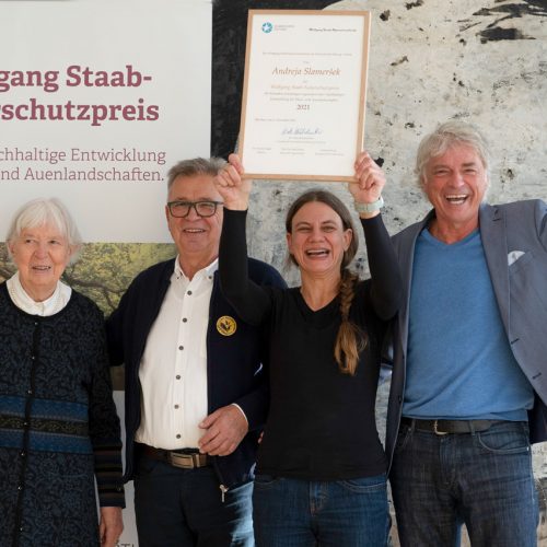 Andreja Slameršek receives the Wolfgang Staab Nature Conservation Award 2021, © by Tatjana Simeth